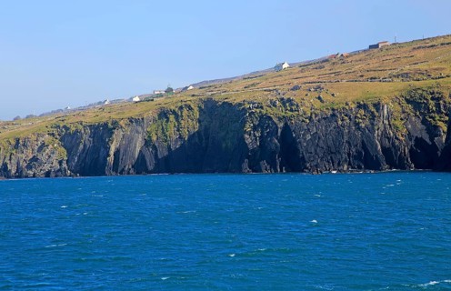 Scattered settlement on west coast Cape Clear Ireland, County Cork, Ireland, Irish Republic, Europe
