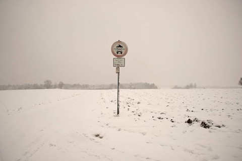 Sign, field path, Swabian Alb, Baden-Württemberg, Germany, Europe