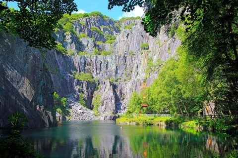 Vivian slate quarry, Dinorwic slate quarries, Llanberis, Gwynedd, Snowdonia, north Wales, UK