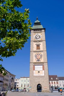 City tower, Enns, Mühlviertel, Upper Austria, Austria, Europe