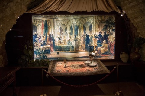 Tableaux display of a Moorish court, Torre de la Calahorra museum, Cordoba, Spain, Europe
