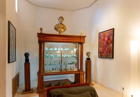 Collection antique Roman glassware, Palais Claudio Bravo, Taroudant, Sous Valley, Morocco, north