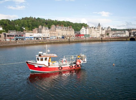 Fishing boat in harbour Oban, Argyll and Bute, Scotland, UK