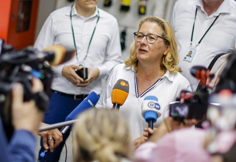 Svenja Schulze (SPD), Federal Minister for Economic Cooperation and Development, visits Inter