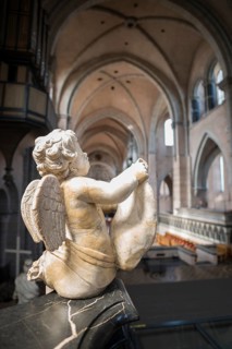 Interior view, Trier Cathedral, UNESCO World Heritage Site, Trier, Rhineland-Palatinate, Germany,