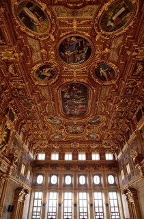 Europe, Germany, Bavaria, Swabia, Augsburg, Rathausmarkt, Town Hall, Renaissance, built 1615 to