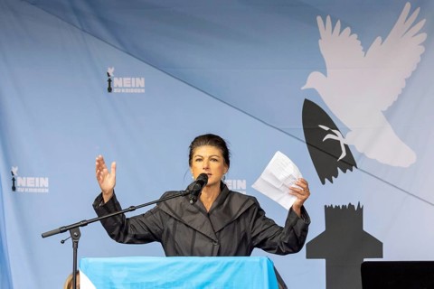 Sahra Wagenknecht, founder of the BSW (Alliance Sahra Wagenknecht, Reason and Justice) at the Die