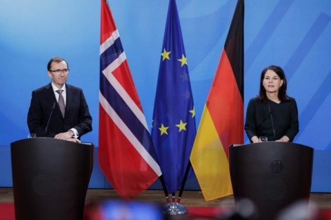 Espen Barth Eide, Minister of Foreign Affairs of the Kingdom of Norway, and Annalena Bärbock