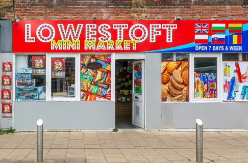 Mini Market shop store open 7 days a week, Kirkley, Lowestoft, Suffolk, England, UK