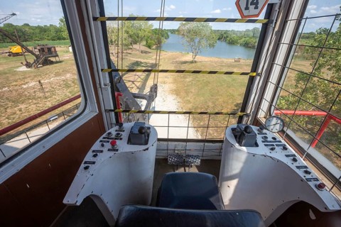 West Mineral, Kansas, The operator's cab in Big Brutus, the world's largest electric shovel. The