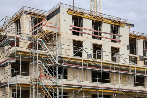 Gelsenkirchen, North Rhine-Westphalia, Germany, new development area in the Graf Bismarck district,