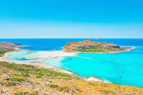 Balos bay, Gramvousa Peninsula, Chania, Crete, Greece, Europe