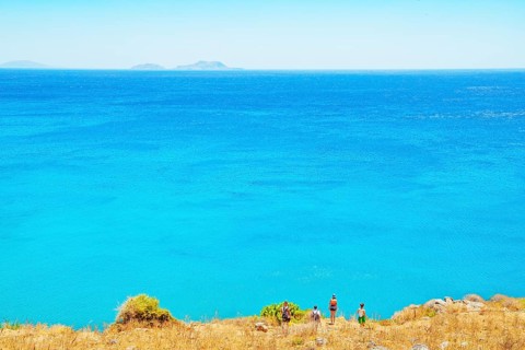 Seascape, Preveli Beach, Rethymno, Crete, Greek Islands, Greece, Europe
