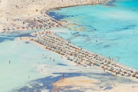 Balos bay, Gramvousa Peninsula, Chania, Crete, Greece, Europe