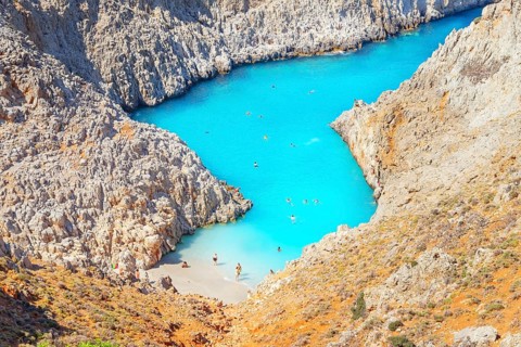 Seitan limania beach, Chania, Crete, Greek Islands, Greece, Europe