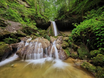 Schwarzenbach Waterfall, Baar, Canton Zug, Switzerland, Europe