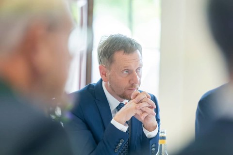Minister President Michael Kretschmer visits Biotype GmbH in Dresden, Dresden, Saxony, Germany,
