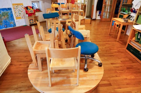 Closed daycare centre during the lockdown, Berlin, DEU, 24.01.2021