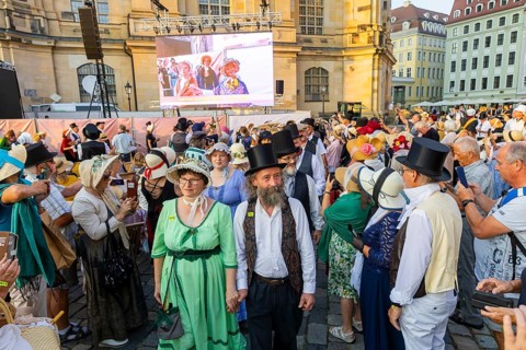 Dresden celebrated the 250th birthday of Caspar David Friedrich with a birthday party and a big