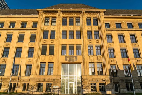 The State Chancellery of the State of North Rhine-Westphalia, State Capital Düsseldorf, North