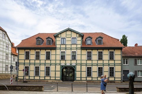 Old Town Pfofessorenhaus, Göttingen cityscape, Göttingen, Lower Saxony, Germany, Europe