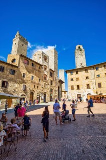 Gender towers in San Gimignano, Tuscany, Italy, Europe