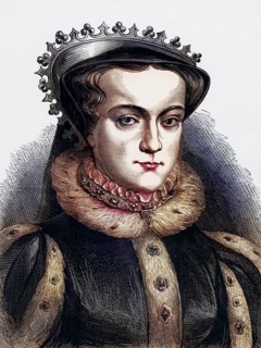 Mary I (1516-58) Queen of England from 1553, daughter of Henry VIII and Catherine of Aragon and a