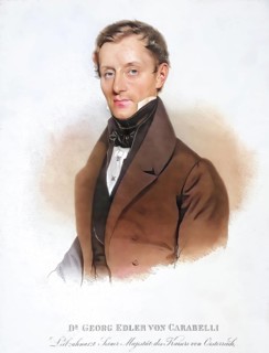 Georg Carabelli, Edler von Lunkaszprie (born 11 December 1787 (or 1788) in Pest, Hungarian name: