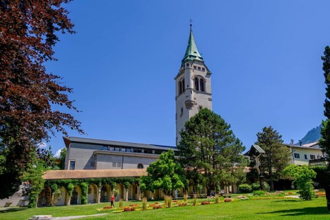 Bell tower, Maria Himmelfahrt parish church, Schwaz, Inntal, Tyrol, Austria, Europe