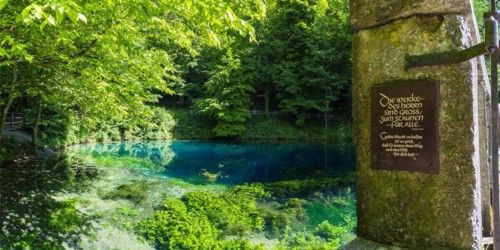 Blautopf, Blaubeuren, Swabian Alb, Baden-Württemberg, Germany, Europe