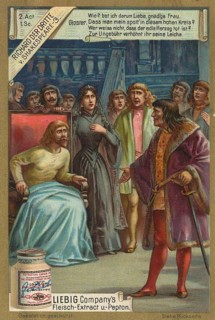 Picture series Richard the Third by Shakespeare, Liebig picture, digitally restored reproduction of