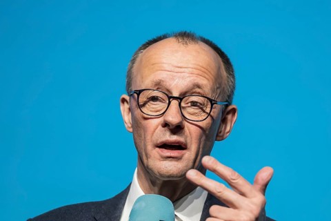 New Year's reception of the CDU with chancellor candidate Friedrich Merz in Künzelsau. The Federal