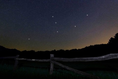 Andromeda star constellation, Night sky, Cluster of stars, Deep space