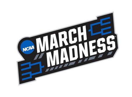 Nach links gedreht, March Madness Emblem, Amerikanische Colleges ncaa, Logo