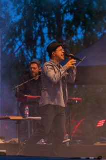 SEEBÜHNE IM OSTRA-AREAL, Jan Josef Liefers with his band RADIO DORIA
