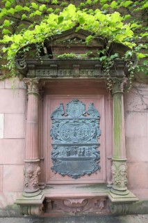 Gravestone of Katharina Elisabeth Aja Goethe with inscription, Mother of Wolfgang,
