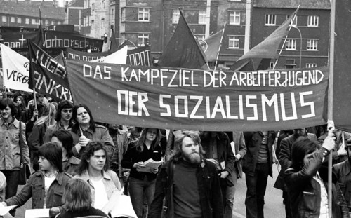 Demonstration of 30, 000 of the DGB youth against unemployment and better vocational training on 19