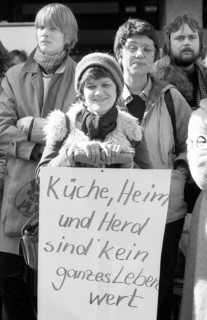 Equal pay was one of the main demands of woman at the International Women's Day demonstration in