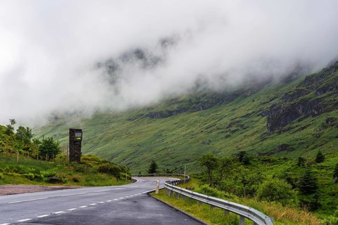 Rest and be Thankful Viewpoint of Glen Kinglas and Glen Croe, Scotland, UK