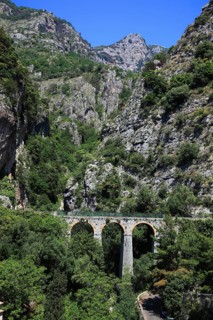 Bridge of the Amalfitana Road, SS163, near Praiano on the Amalfi Coast, Campania, Italy, Europe