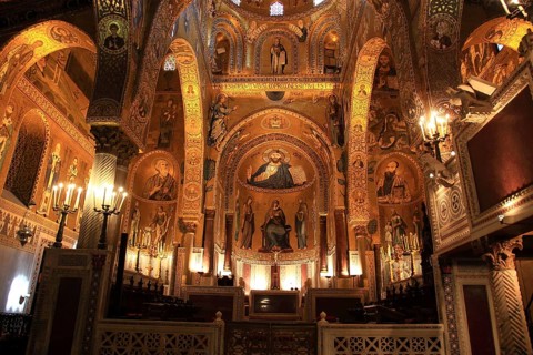 City of Palermo, Palazzo Reale, Royal Palace, also called Palazzo dei Normanni or Norman Palace, in