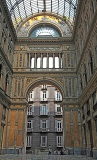 Galleria Umberto I, shopping arcade in the old town of Naples, Campania, Italy, Europe