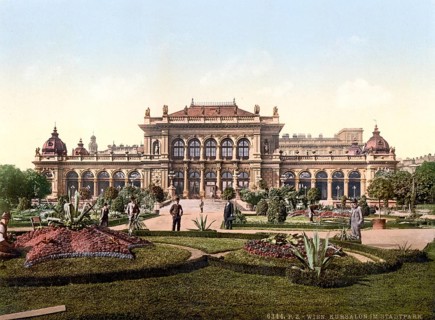Der Volksgarten und das Kasino, Vienna, Austria, c. 1890, Historic, digitally restored reproduction