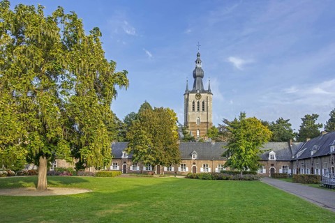 17th century Beguinage of Aarschot and 14th century Brabantine Gothic Church of Our Lady,