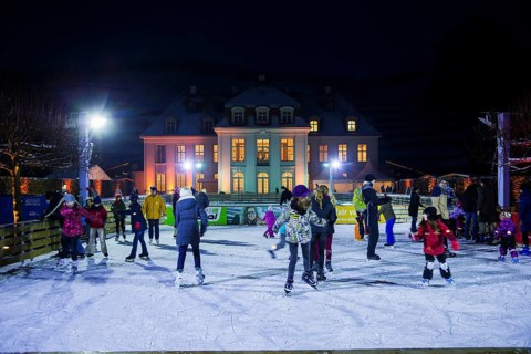 Ice skating at Wackerbarth Castle