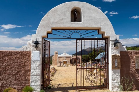 Golden, New Mexico, San Francisco de Asis Catholic Church. Built in the 1830s after gold was