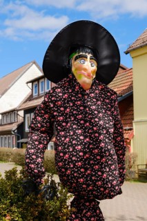 Figure of a witch, Walpurgis Night, St. Andreasberg, Harz Mountains, Lower Saxony, Germany, Europe