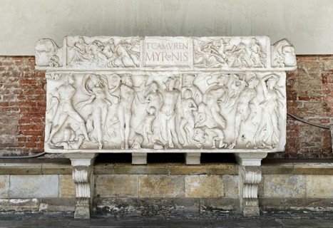 Roman sarcophagus, Sarcofago romano, Antiquity, Camposanto Monumentale monumental cemetery,