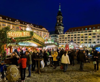 The Striezelmarkt, which has been held since 1434, is the oldest Christmas market in Germany and