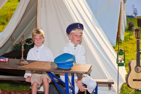 Hussar bivouac in Höfgen near Grimma